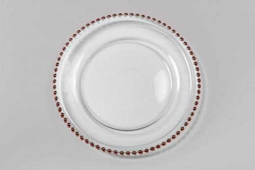 Glass Beaded Charger Plate